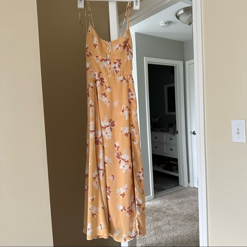 Abercrombie midi corset dress, petite xxs